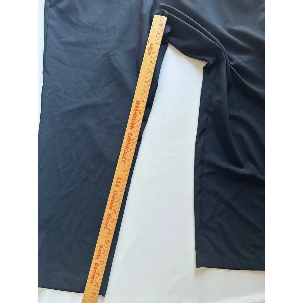 Ben Hogan Mens Black‎ Performance Golf Pants Stretch Waist 40x30 Straight Leg